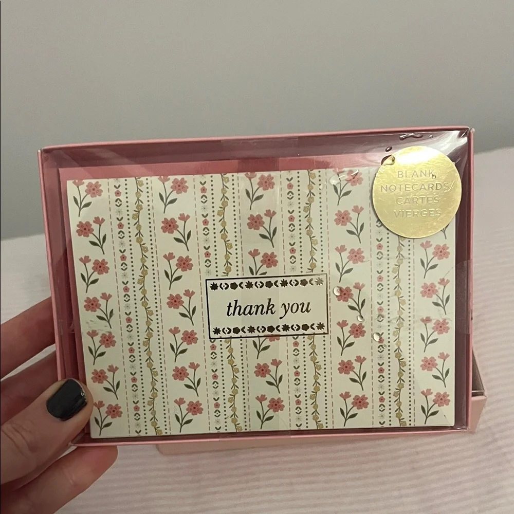 Fringe Studio Rose Pink Floral Note Card Set